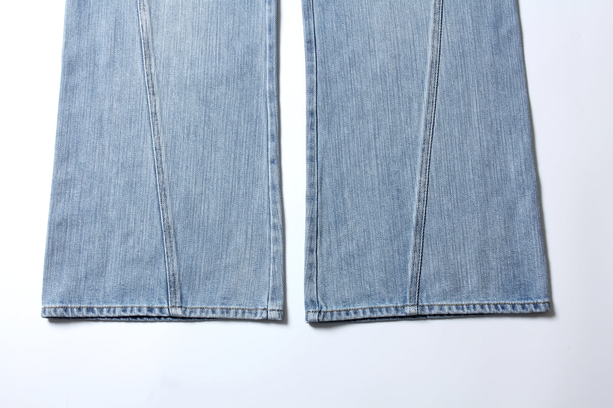 Bleu Ciel Wide-Leg Denim