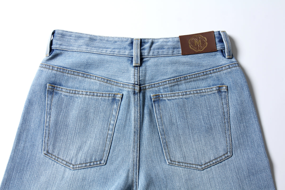 Bleu Ciel Wide-Leg Denim