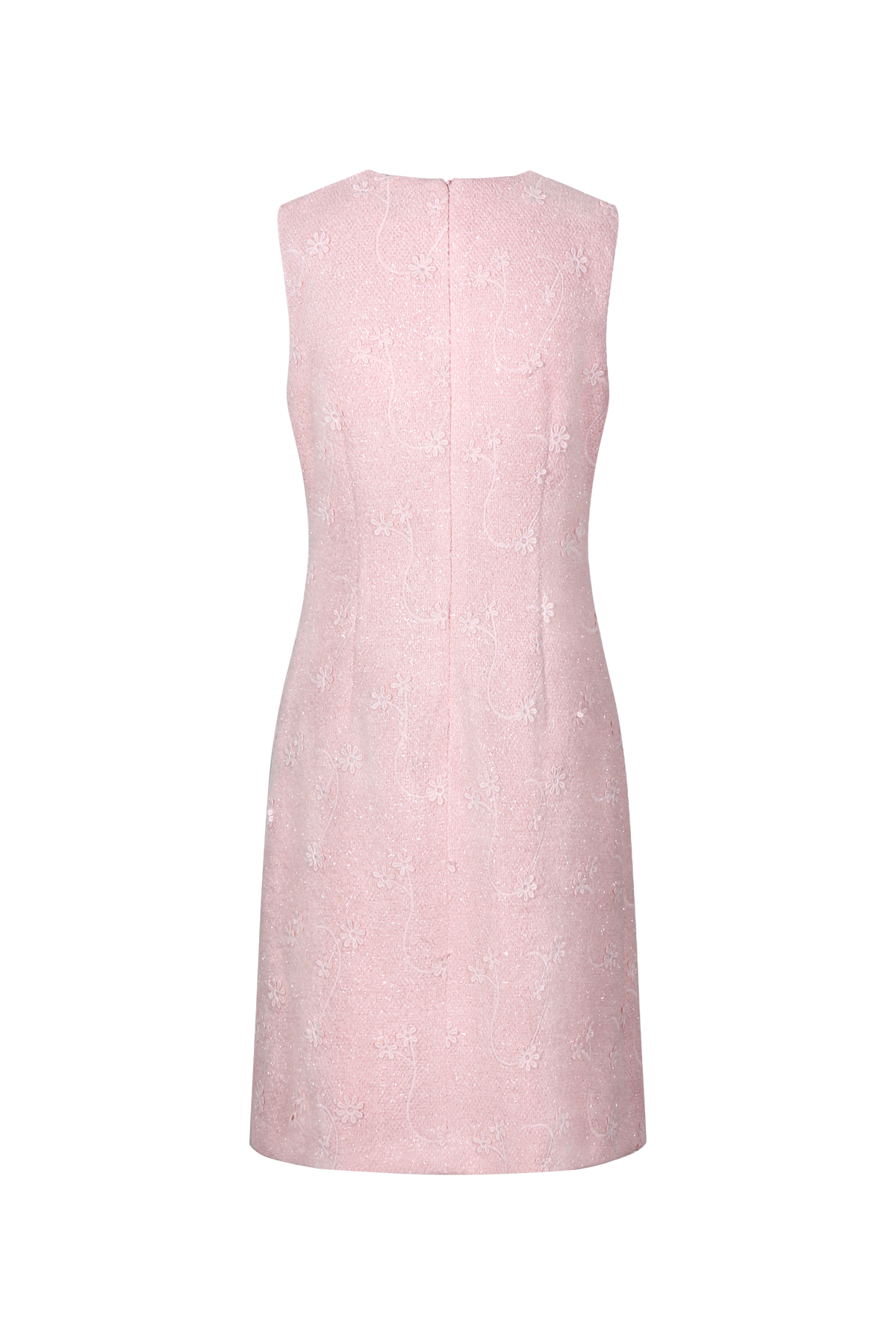 Blush Elegance Embroidered Dress