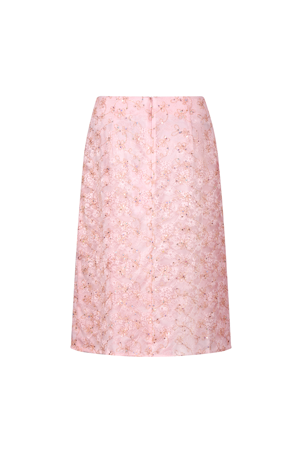 Blush Peony Lace Embellished Skirt