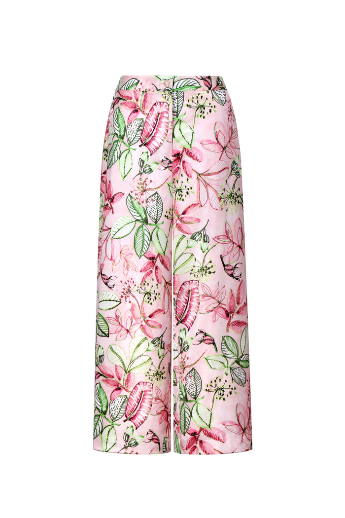 Floral Symphony Wide-Leg Pants
