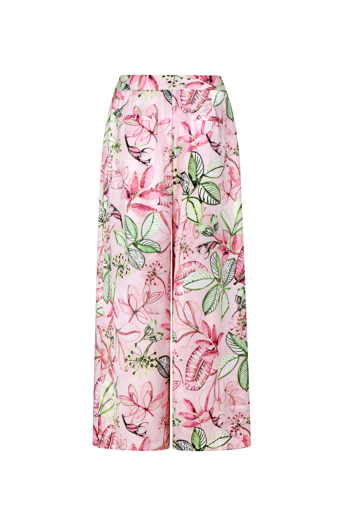 Floral Symphony Wide-Leg Pants