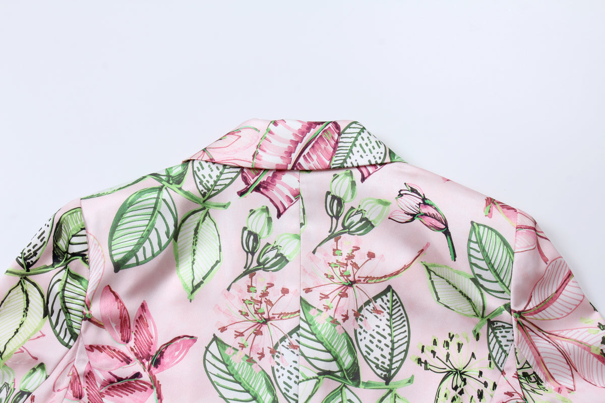 Floral Symphony Statement Blazer