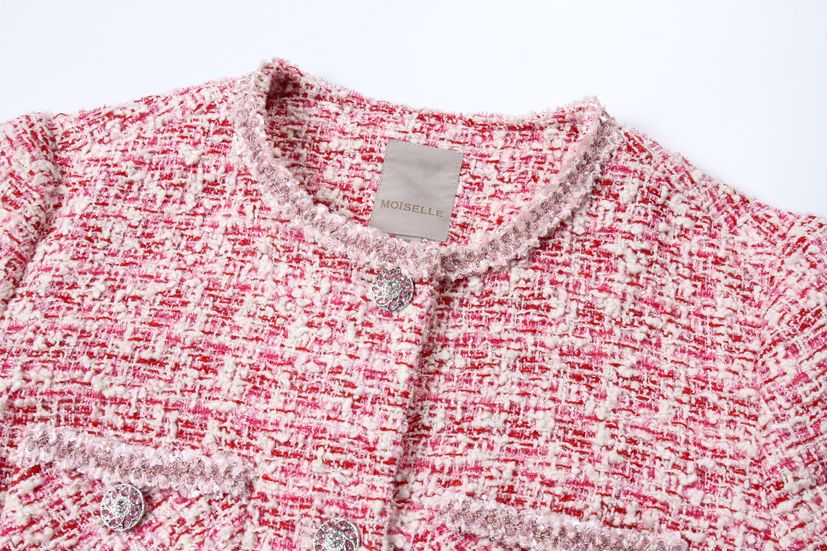 Crimson Classic Tweed Jacket