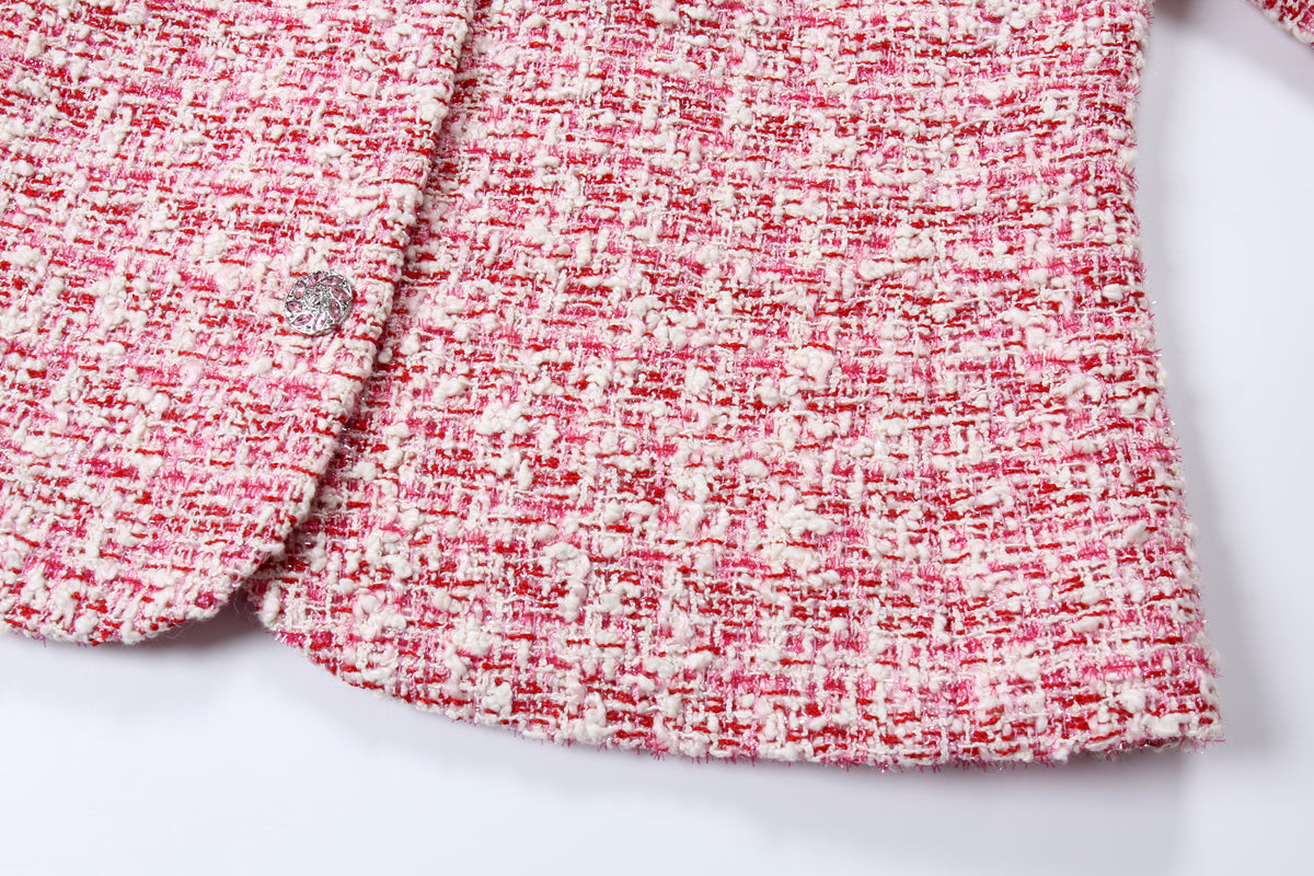 Crimson Classic Tweed Jacket