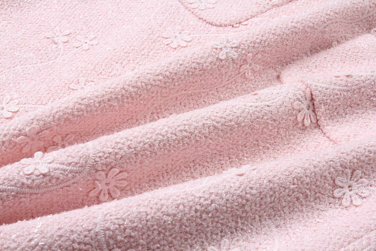 Blush Elegance Embroidered Dress