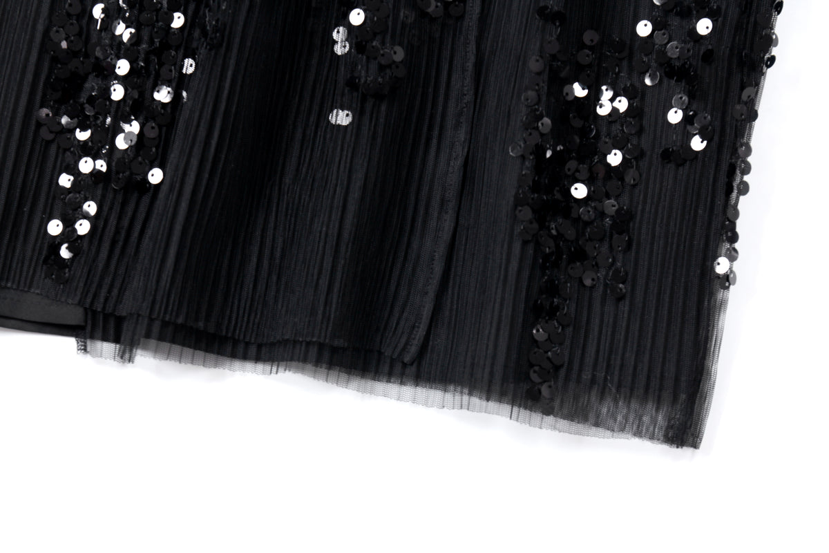 Midnight Radiance Pleated Skirt