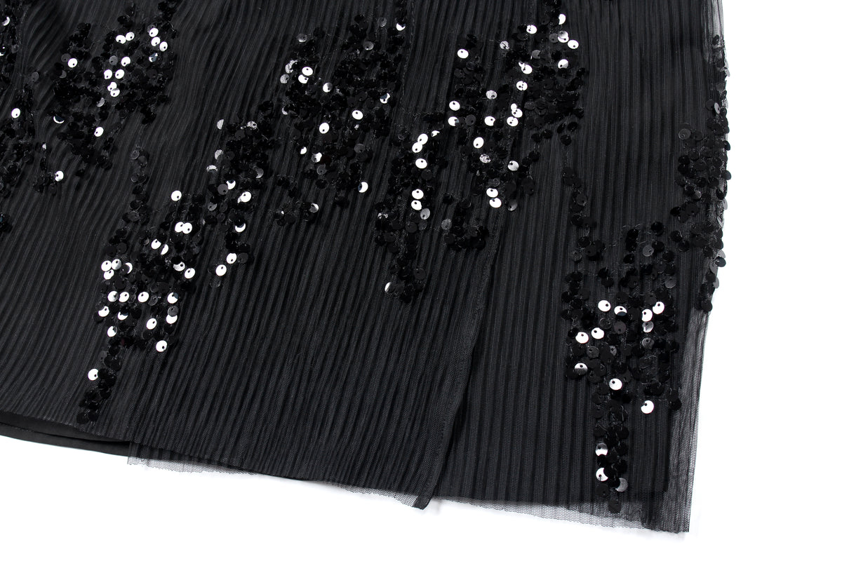 Midnight Radiance Pleated Skirt