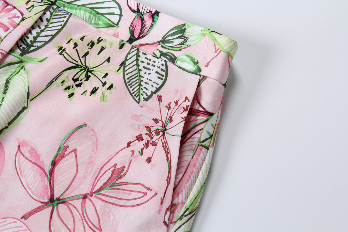 Floral Symphony Wide-Leg Pants