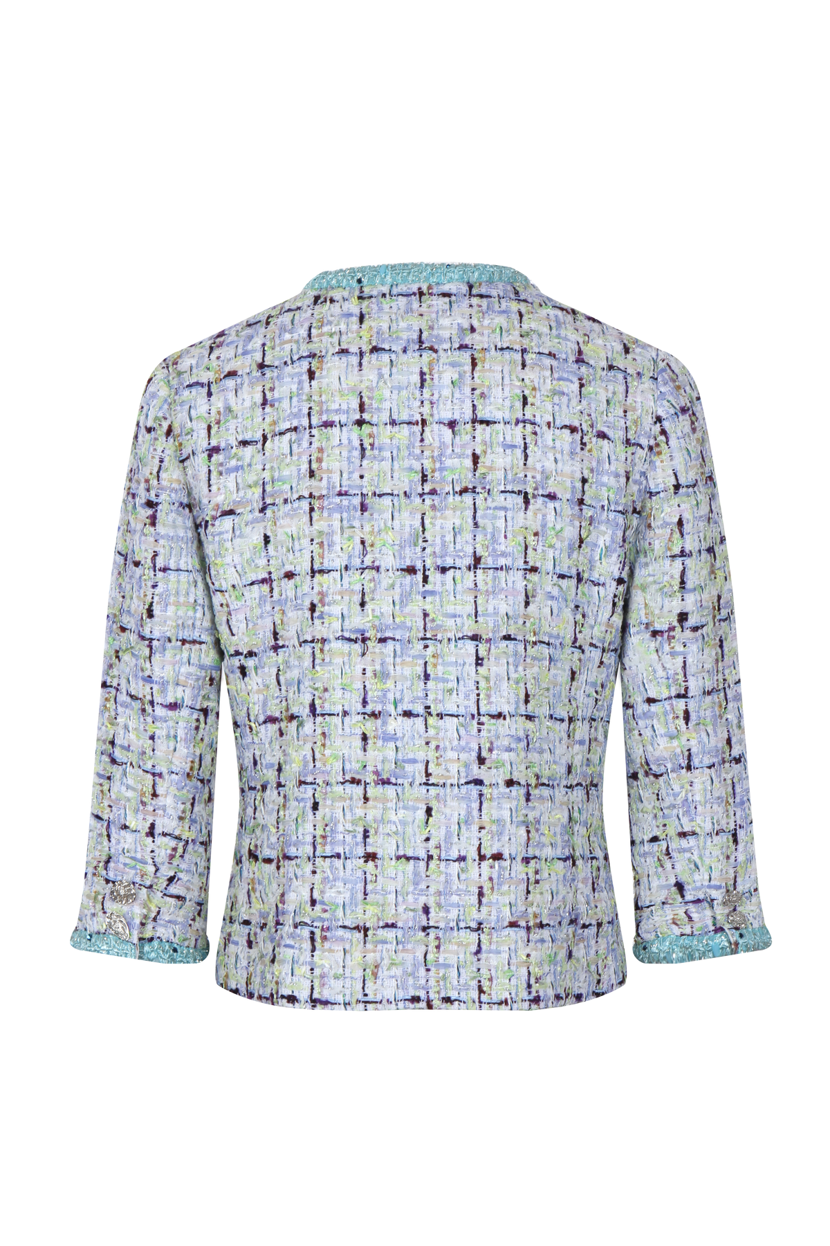 Azure Trim Tweed Jacket