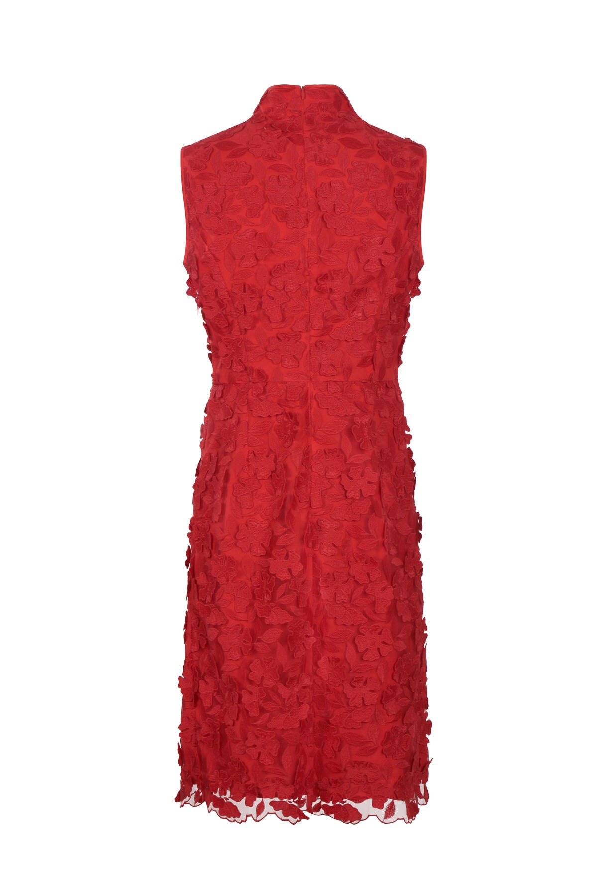 Scarlet Bloom Cheongsam Dress