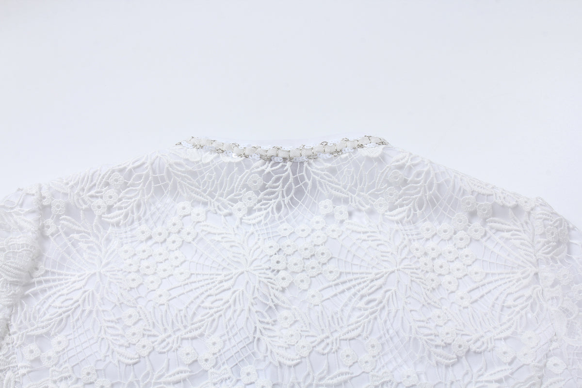 Ivory Saffron Embroidered Jacket