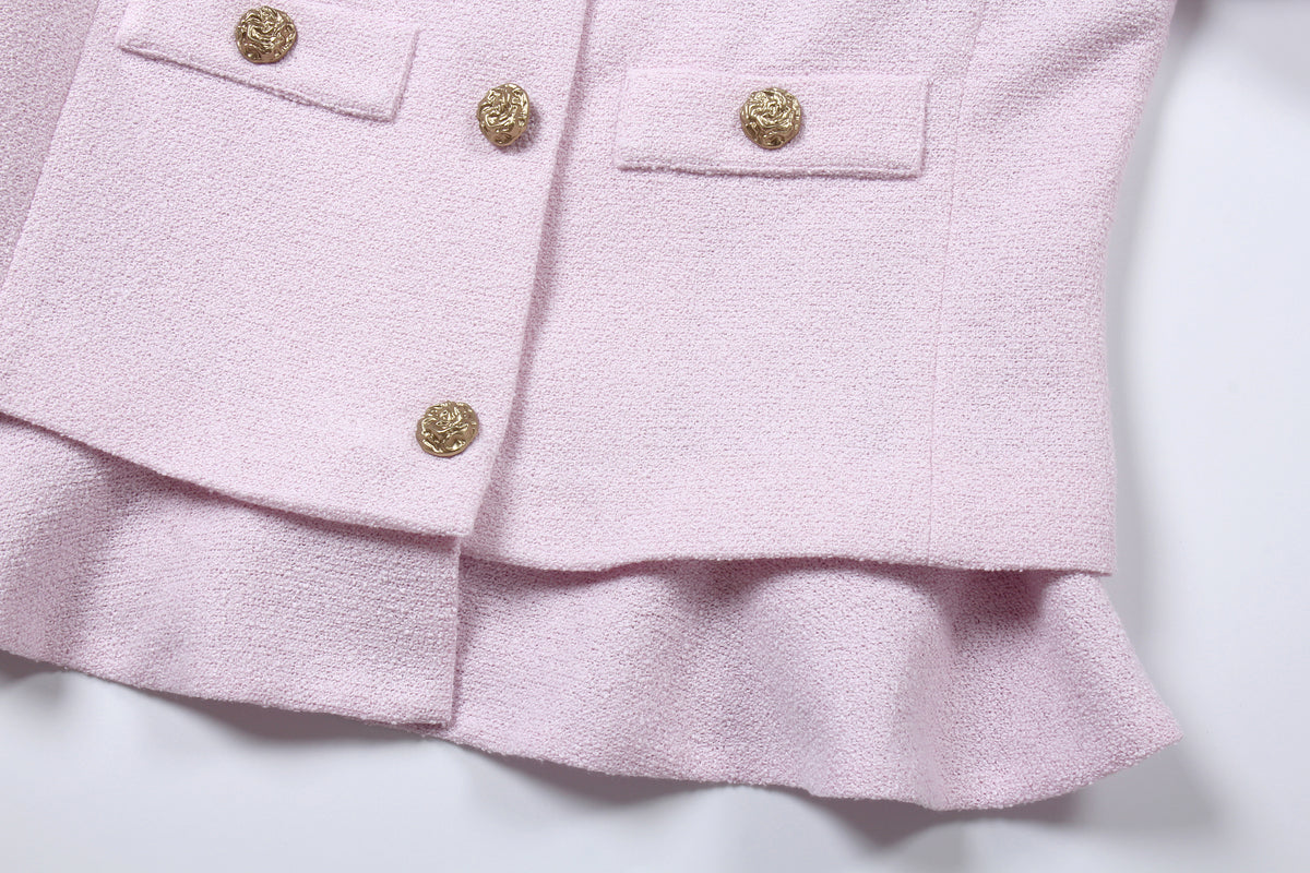 Rose Éclat Embroidered Blazer