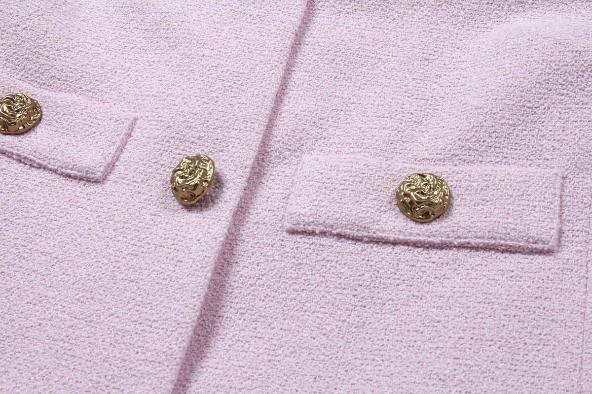 Rose Éclat Embroidered Blazer