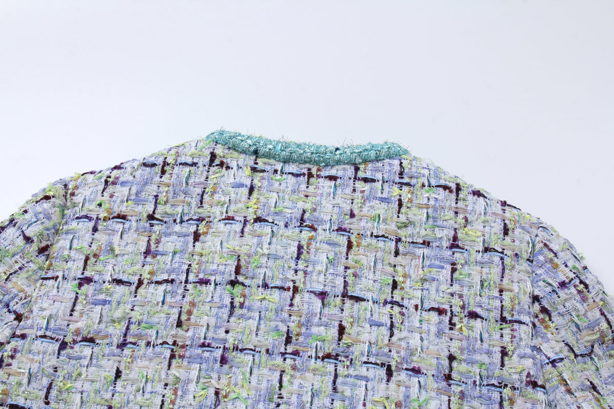 Azure Trim Tweed Jacket