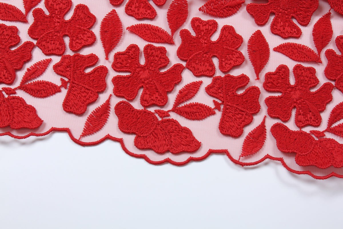 Scarlet Bloom Cheongsam Dress