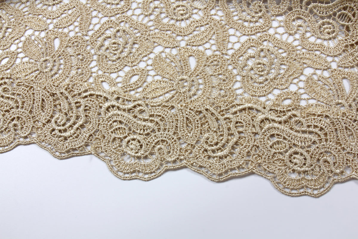 Champagne Lace Ribbon Dress