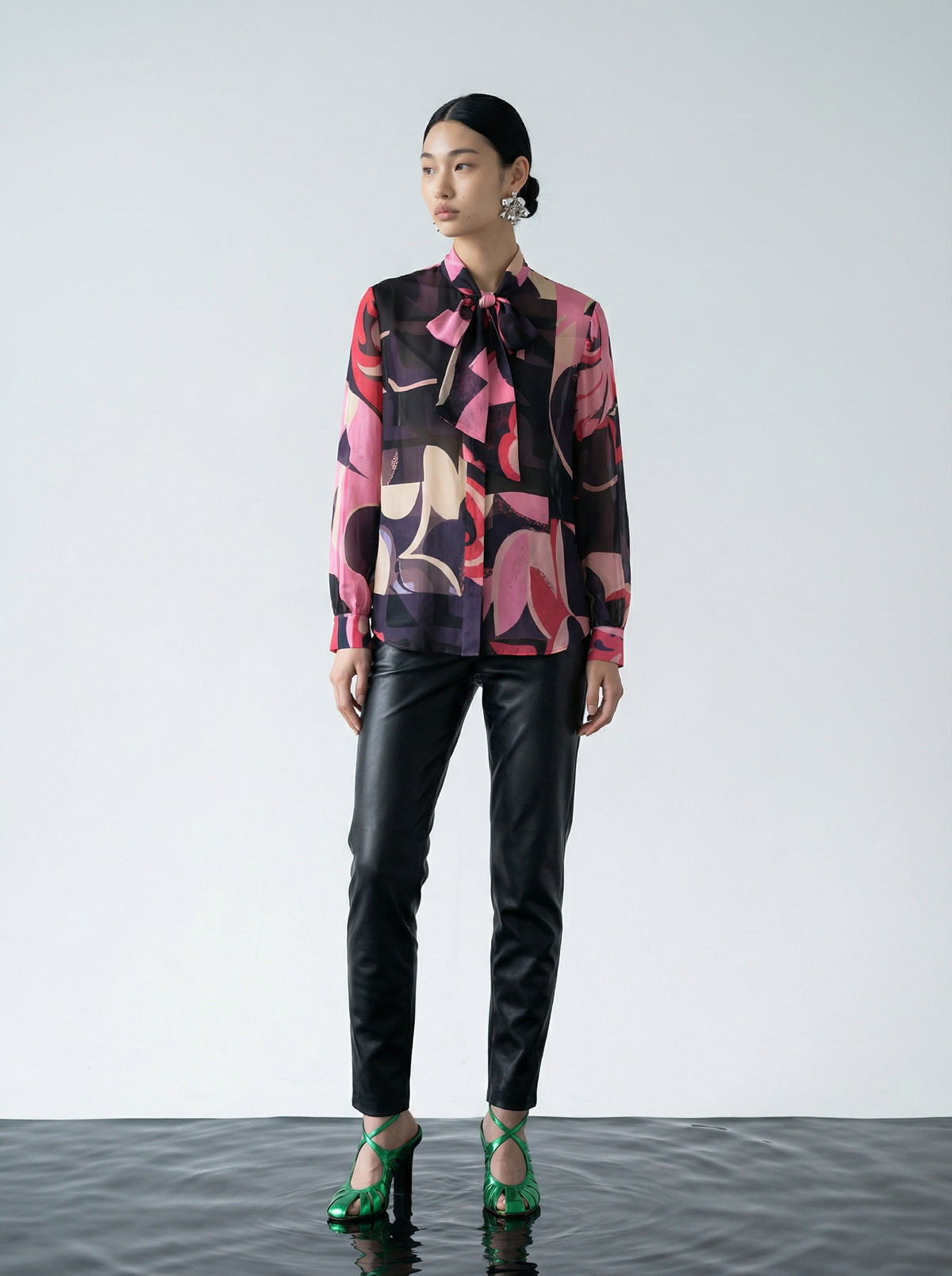 Aurora Flow Bow Blouse