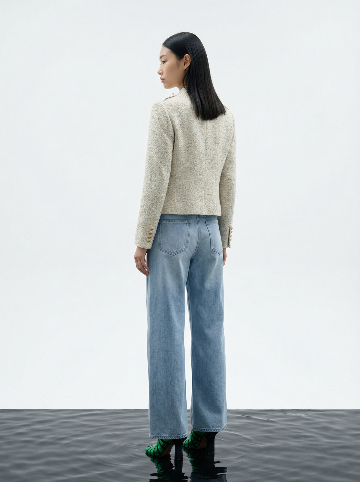 Bleu Ciel Wide-Leg Denim