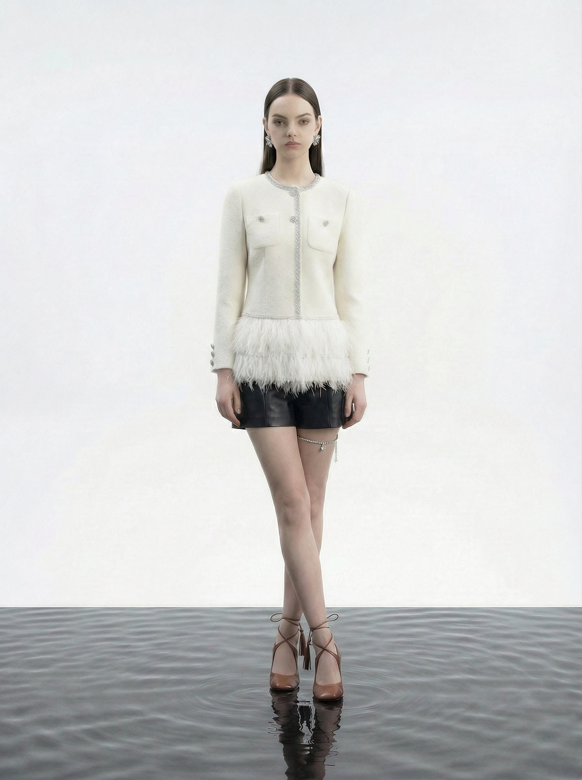 Plume Bijou Feather Jacket