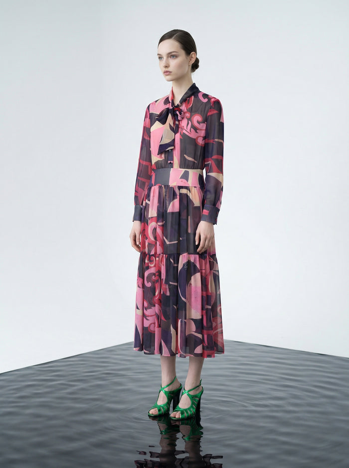 Aurora Flow Midi Dress