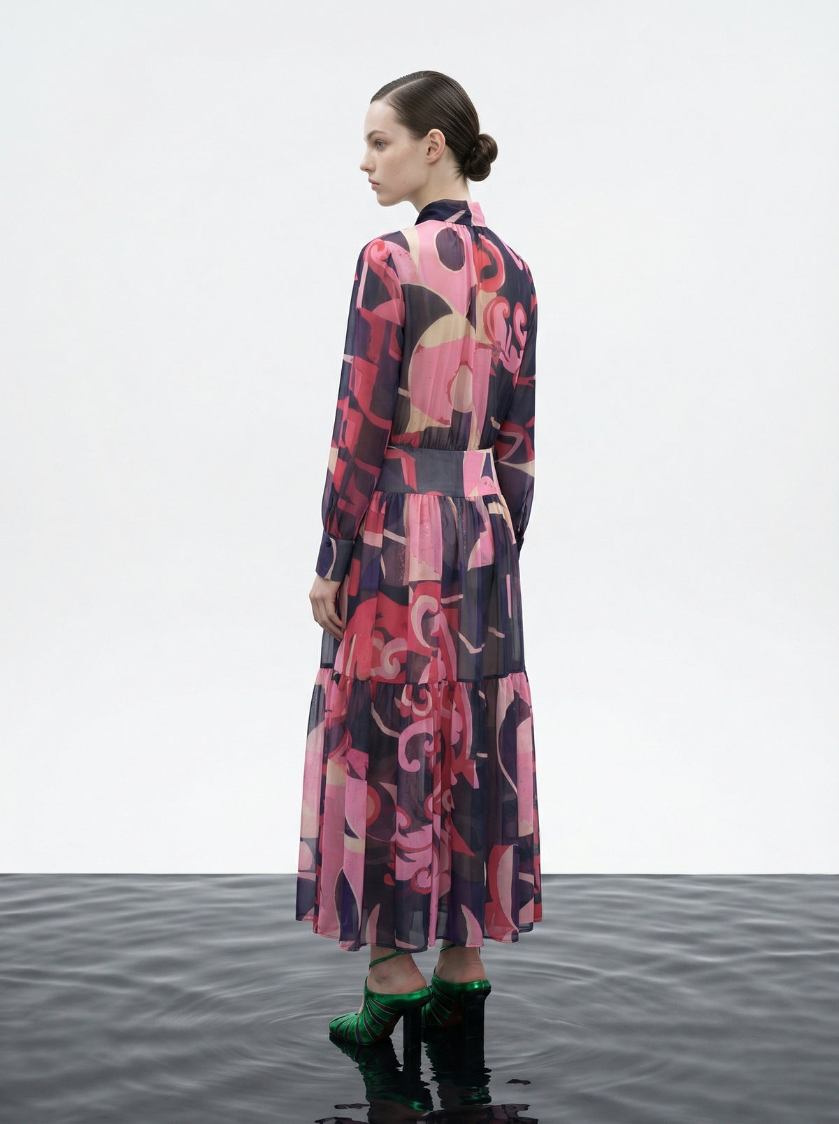 Aurora Flow Midi Dress