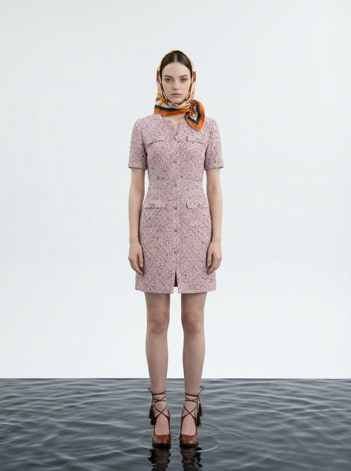 Rose Tresse Pocket Dress