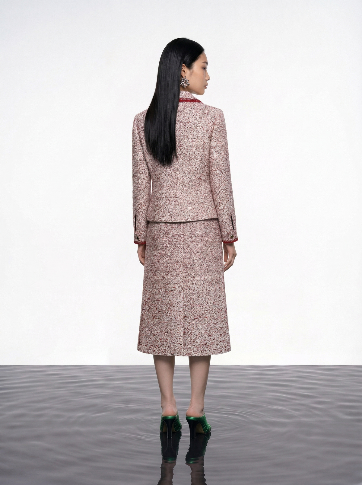 Rouge Tresse Fringe Jacket