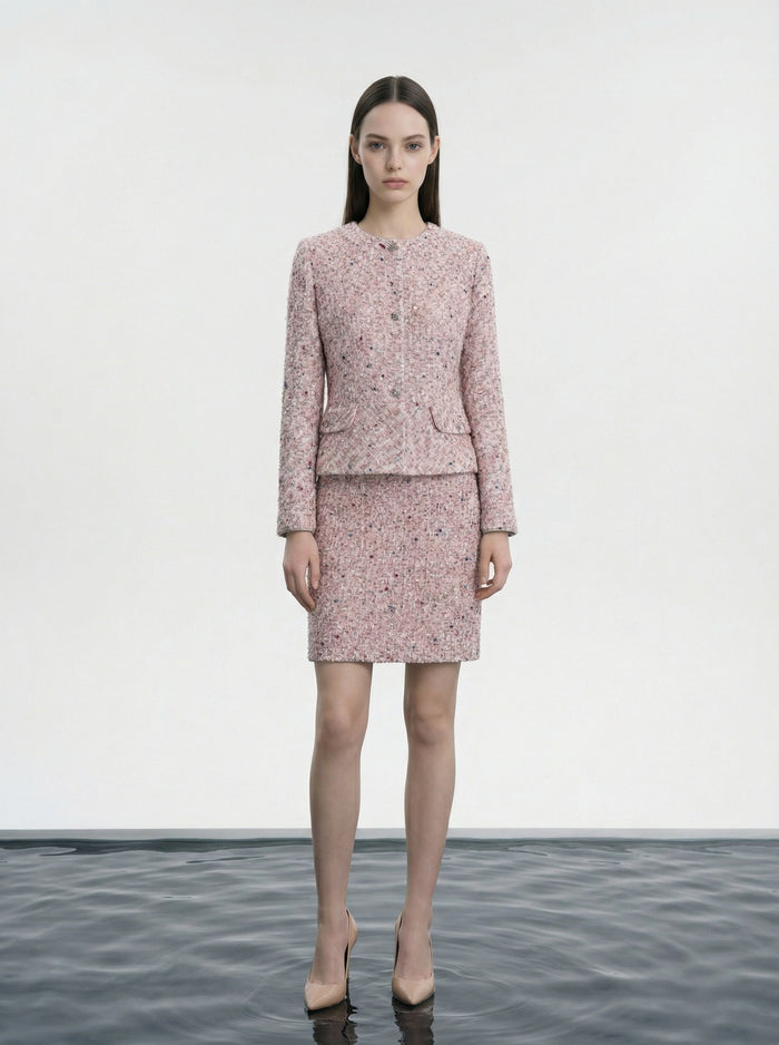 Rose Tresse Peplum Jacket