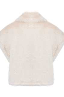 Snowflake Crème Fur Cape