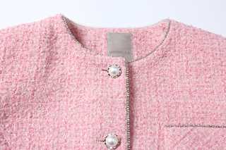 Rose Chaine Tweed Robe
