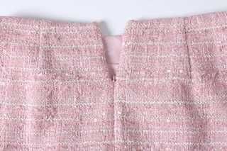 Rose Bijou Tweed Skirt