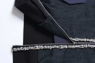 Denim Bijou Trim Jacket