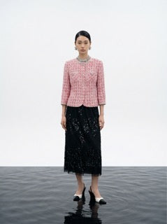 Midnight Radiance Pleated Skirt