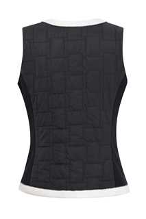 Obsidienne Matelassé Contrast Vest