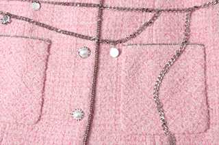 Rose Chaine Tweed Robe