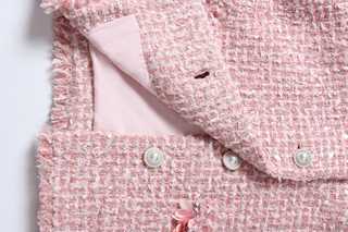 Fleur-Embellished Tweed Jacket