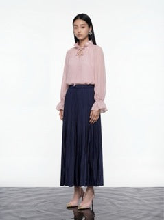 Blush Floral Ruffle Blouse