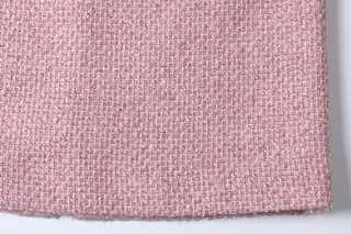 Pink Tweed Skirt with Trim Detail