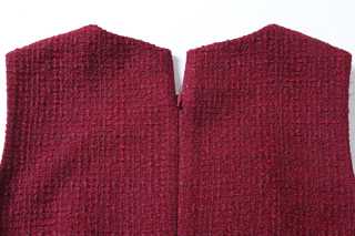 Bordeaux Bijou Pocket Dress