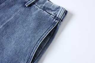 Indigo Seam Denim Trousers