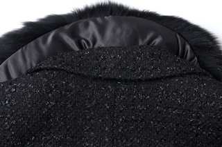 Noir Étoile Tweed Coat