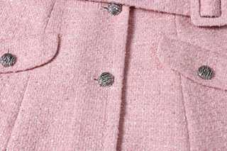 Éclat Bijou Belted Tweed Dress