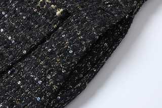 Noir Miroir Tweed Dress