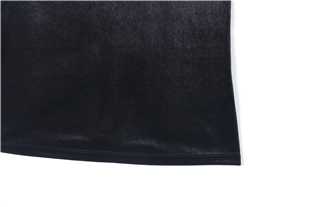 Noir Velours Mock Neck Top