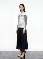 Nautical Stripe Knit Cardigan