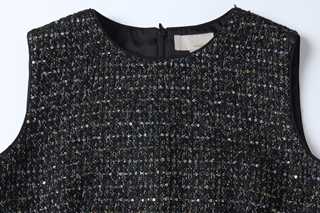 Noir Miroir Tweed Dress