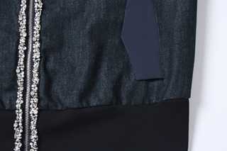 Denim Bijou Trim Jacket