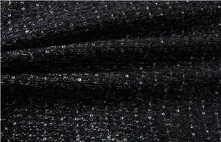 Noir Lurex Zip Tweed Jacket