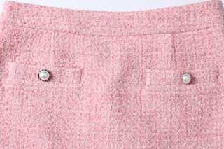Rose Perle Tweed Skirt